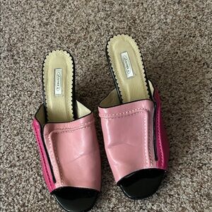 Calvin Klein Pink and Black Heels